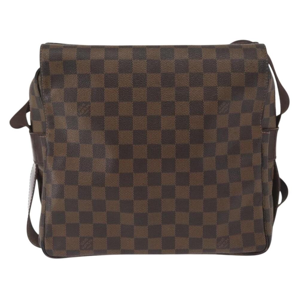 Louis Vuitton Damier Ebene Naviglio Shoulder Bag Brown
